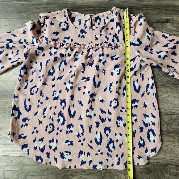 Juicy Couture Multicolor Long sleeve Blouse Top Size M - Picture 4 of 7